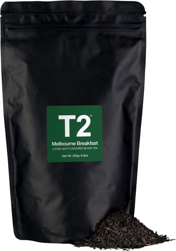 Luxury Melbourne Breakfast Loose Leaf Black Tea with Vanilla – 250g Resealable - Picture 3 of 9
