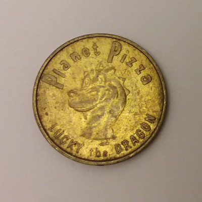 Planet Pizza Arcade Plano, TX Lucky The Dragon Game Token 22mm | eBay