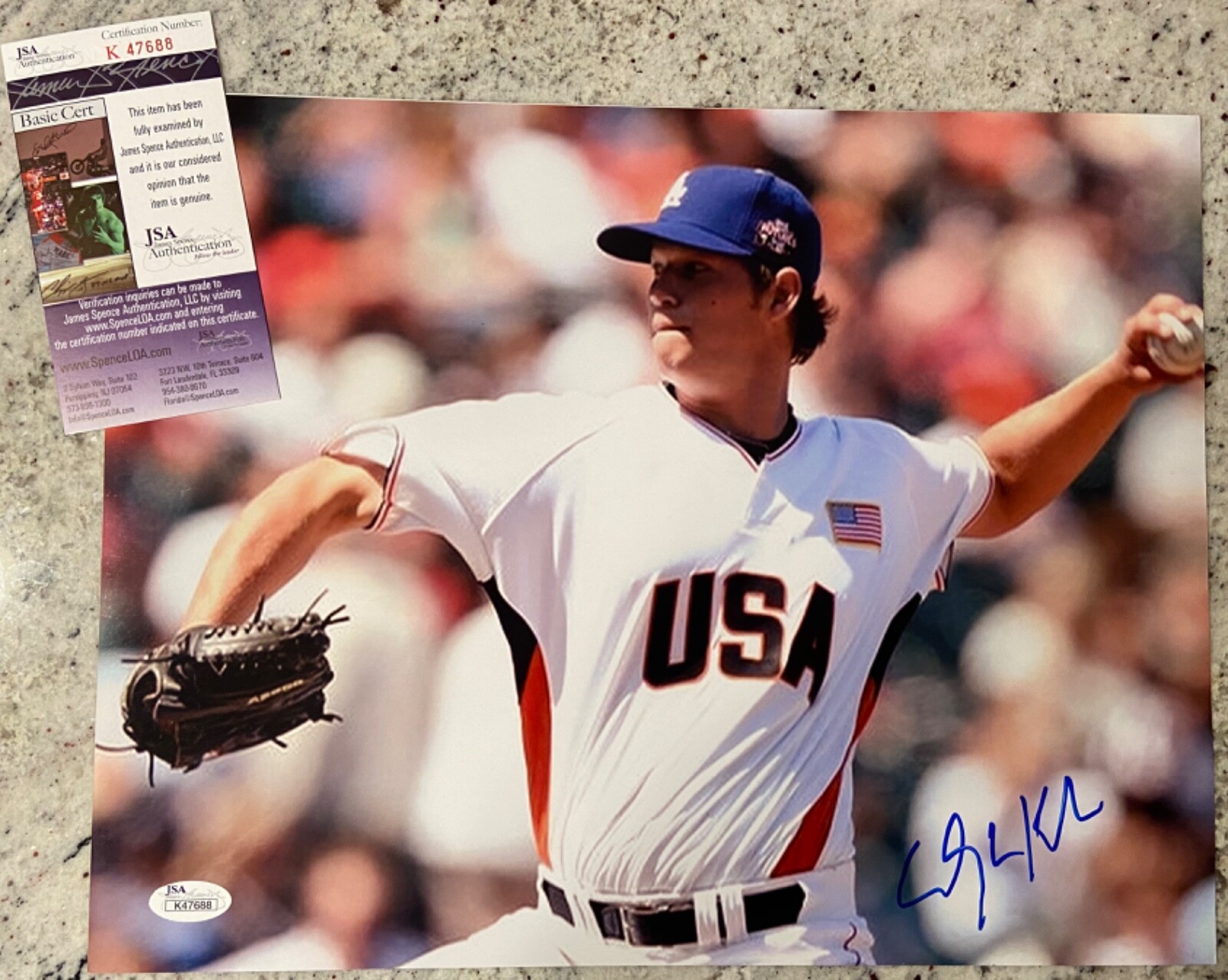 Clayton Kershaw Autographed Signed Los Angeles Dodgers L.A. Dodgers 2007 Futures All Star 11x14 Photo PROOF JSA 