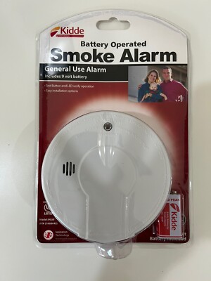 Kidde 21008642 Model i9030 Battery Operated Smoke Alarm (Battery Included)