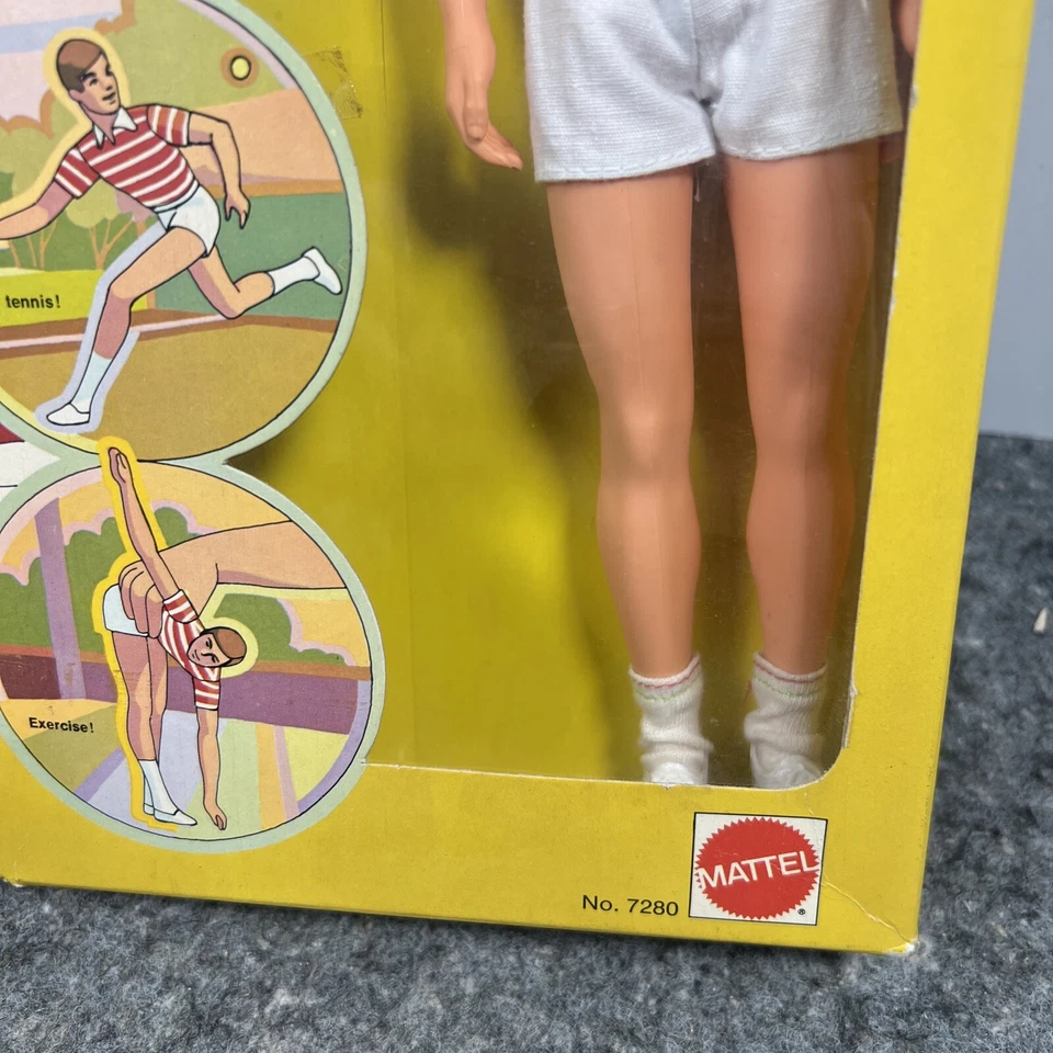 Muñeca Ken #7280 (Barbie) 1974 Mattel Free Moving 1974 nueva/sellada Foto 4 de 4