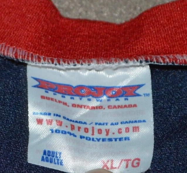 Buffalo Regals Game Worn Hockey Jersey XL New York Sabres #4 NOBR - Image 3 of 4