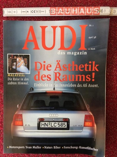 AUDI Das Magazin Nr.1 April 98 04/98 A6 Avant Yvan Muller Tiptronic Lenkrad