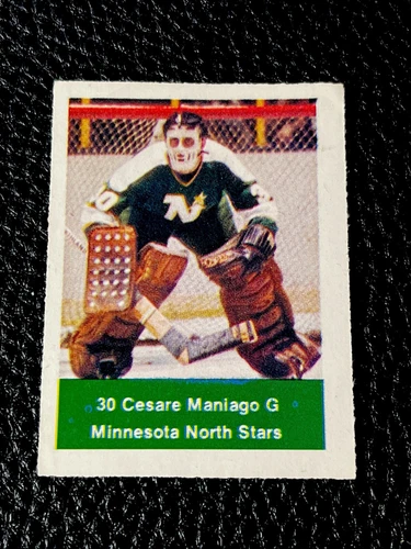 1974-75 Loblaws NHL Hockey Stickers #30 Cesare Maniago - North Stars (B)