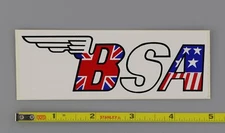 BSA Decal Sticker Original 70's Vtg Logo British Motorcycle Racing AMA