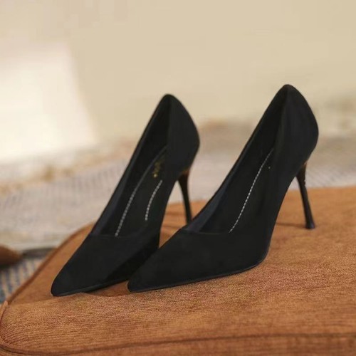 Woman High Heels Pumps Slip On Pointed Toe Big Size Ladies Party Office Shoes - Picture 4 of 8