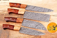 Custom Handmade FORGED DAMASCUS STEEL CHEF KNIFE Set Kitchen Knives-Cutlery 1590
