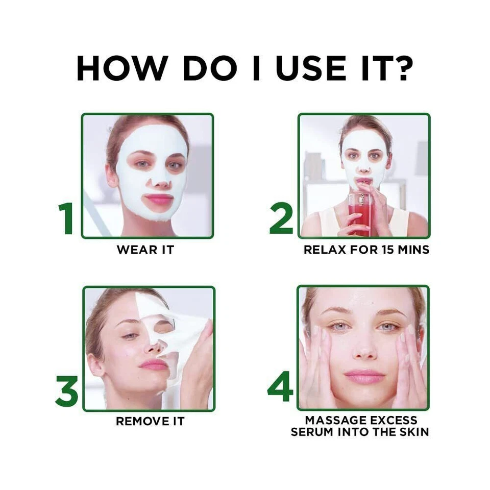 Garnier Skin Naturals Face Serum Sheet Mask Pack of 10 AU - Image 2 of 4