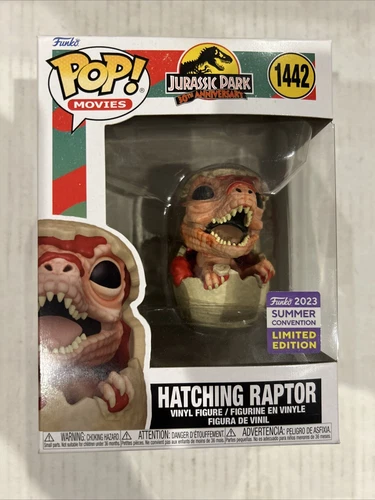 Funko Pop! JURASSIC PARK, HATCHING RAPTOR, 2023 Convention, Target Exclusive!