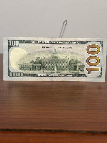 2009 $100 Dollar Bill Star Note Federal Reserve Serial # JL18856758* - Picture 6 of 10