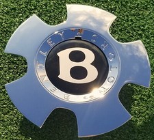 Factory Bentley Chrome Center Cap Oem Continental Roadster 19 Wheel 3w0601165af