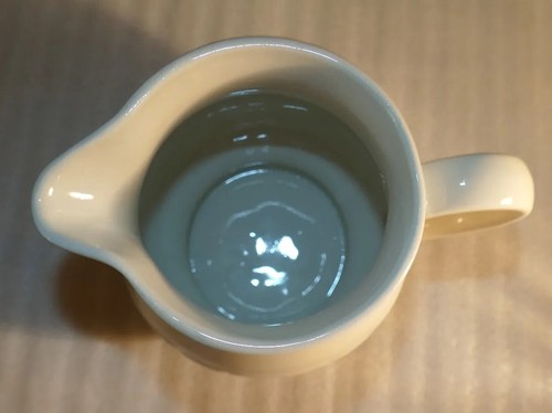 Longaberger Pottery Woven Traditions Pitcher Classic Blue 5 5/8 Inch USA - Picture 5 of 10