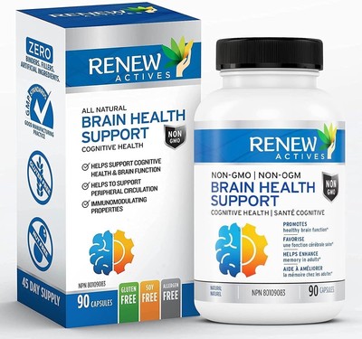 Renew Actives Brain Health Support Cognitive Health, 90 Ct