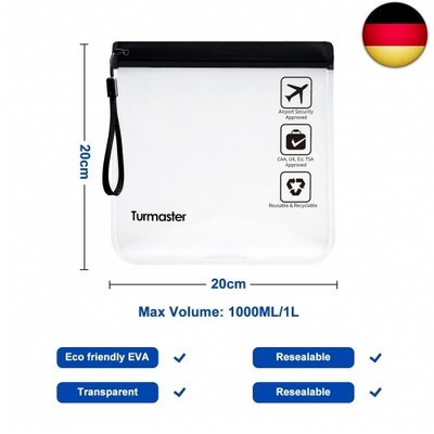 4 Transparente Kulturbeutel Für Handgepäck - Wasserdicht & Auslaufsicher, Ideal Für Reise Und Alltag