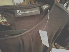 NwT "New York & Co" Little Black Dress LBD & Neck Detail XXL $14.99