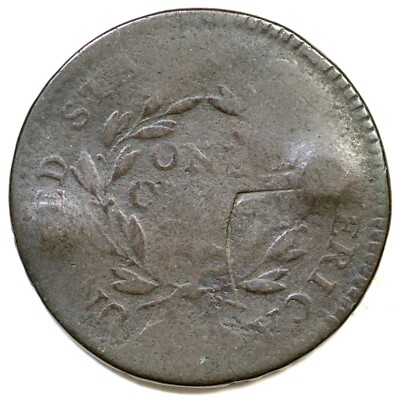 1795 S-75 R-3 Dbl Struck Lettered Edge Liberty Cap Large Cent Coin