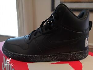 nike court borough mid black