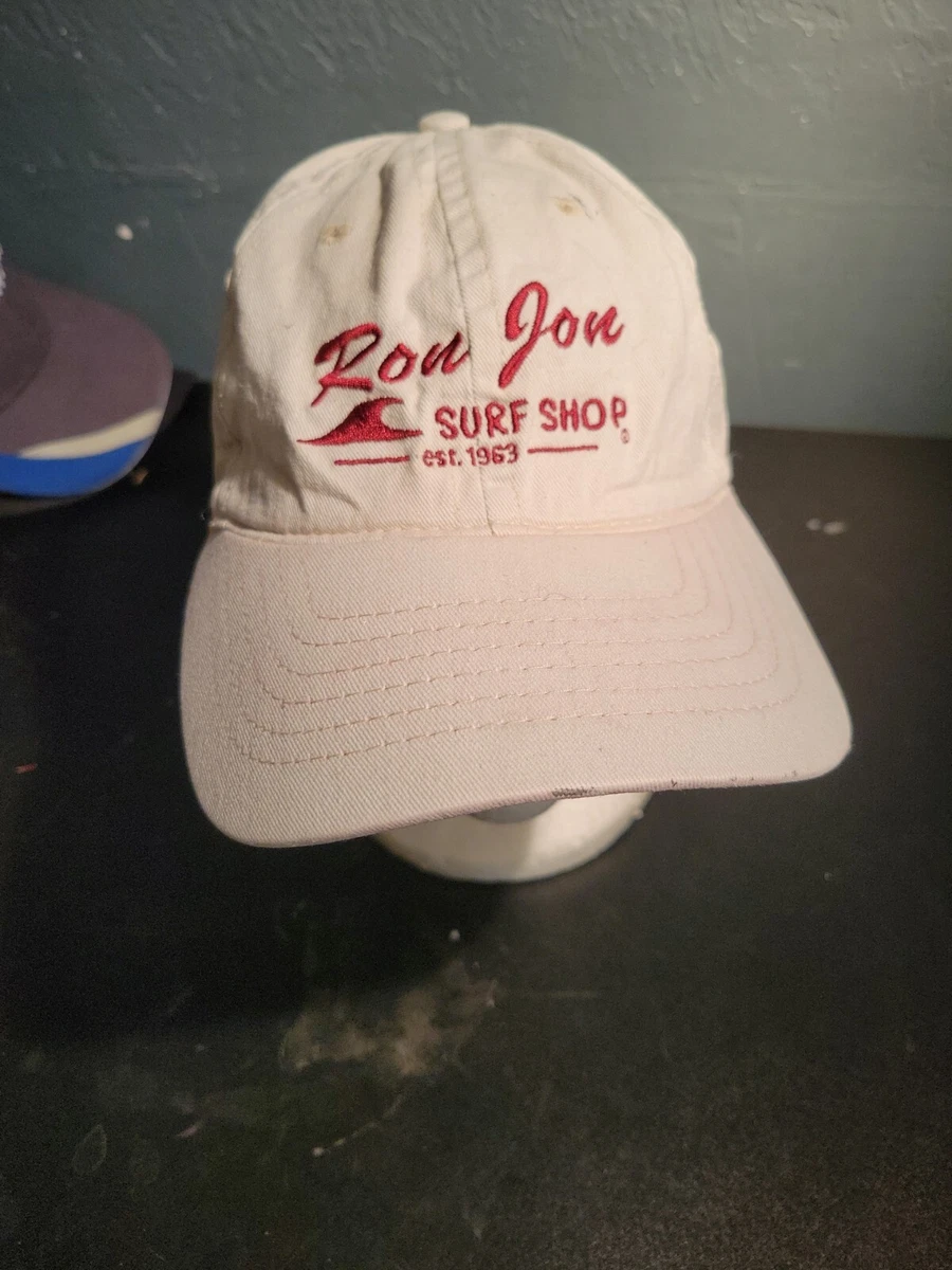 Ron Jon Surf Shop Light Beige/Off White Red Cap Hat