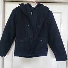 Boys Calvin Klein Black Hooded Coat/Jacket Medium 10-12