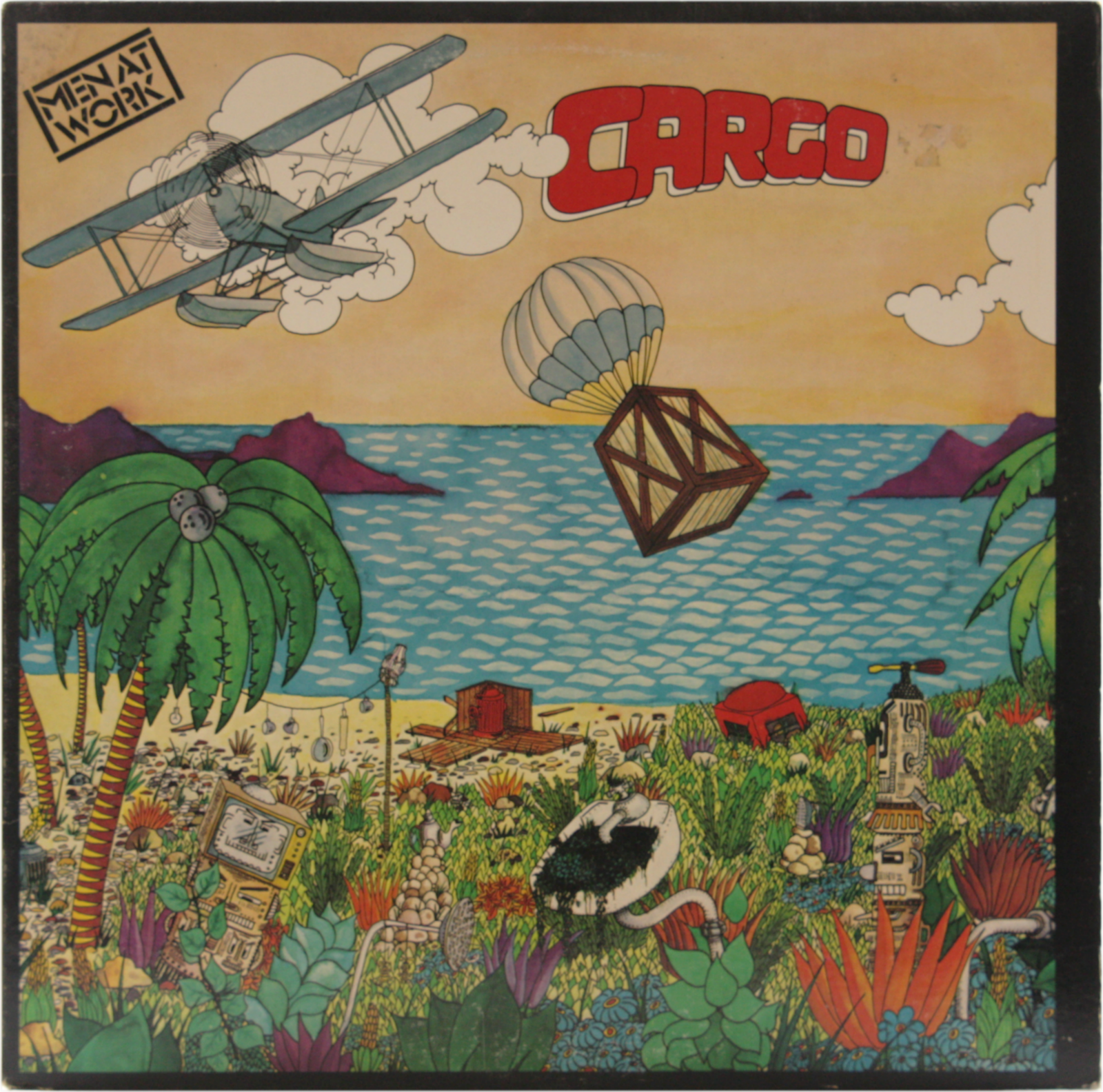 Men at Work Cargo 1983 Vinyl Record LP Rock COL-38660 Used Condition