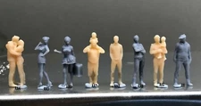 1:64 Scale Miniature People - Resin / unpainted - great for Dioramas #2