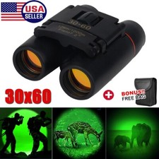 30X60 Zoom Binoculars Day Night Vision Outdoor Hunting HD Mini Small Telescope