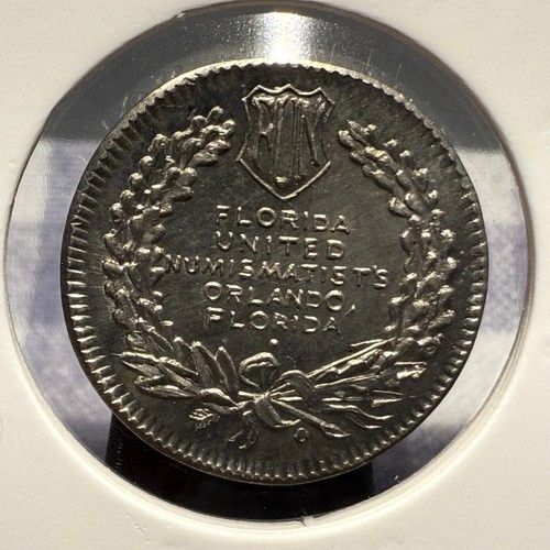 Orlando Florida United Numismatics FUN Indian Head Coin Gallery Mint 22mm SP3826 - Picture 2 of 2