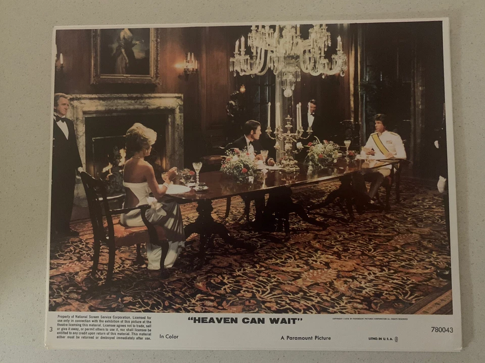 Heaven Can Wait Lobby Card Warren Beatty & Julie Christie Vintage 1978 10 x 8 s6 - Image 1 of 1