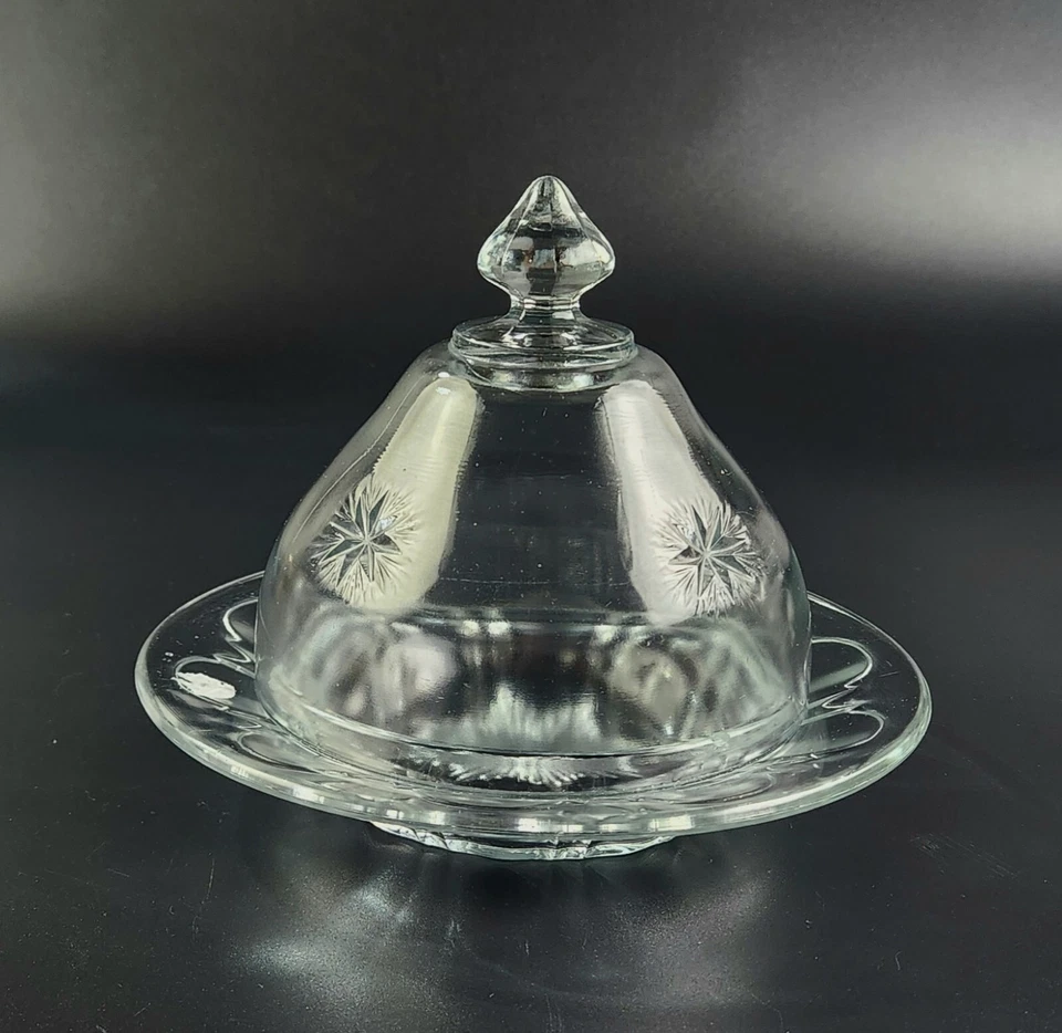 Antiguo - Impresionante - Plato de mantequilla - 6,5" de alto * 7" de ancho Foto 4 de 4