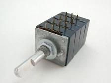 Alps Blue 100KAX4 log 4 Gang Dual-channel Stepped Volume Potentiometer 100K