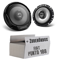 Kenwood Lautsprecher FüR Fiat Punto 2 188 Front Boxen 16Cm 2-Wege Koax Einbauset