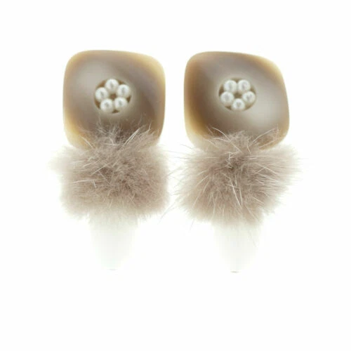 Versilberter Mode-Ohrschmuck Imitationsperle Clip-On