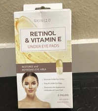 Retinol & Vitamin E Under Eye Pads SKIN 2.0 - 5 Pairs Restore & Refresh Eye Area