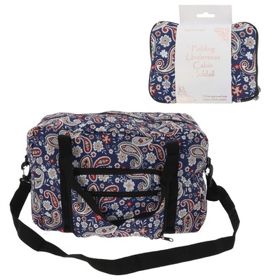 Equilibrium faltbare Reisetasche Untersitz Kabine Paisley Blatt Airline zugelassen Tasche