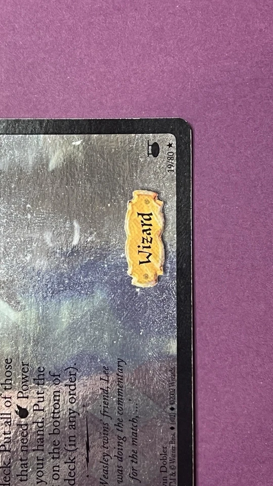 Harry Potter TCG LEE Jordan #19/80 Holo Foil Rare Card Wizards LP - Image 4 of 4