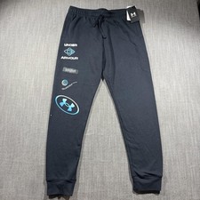 Under Armour Pants Youth XL Black Fleece Joggers 1996 Graphic Logo New Tags