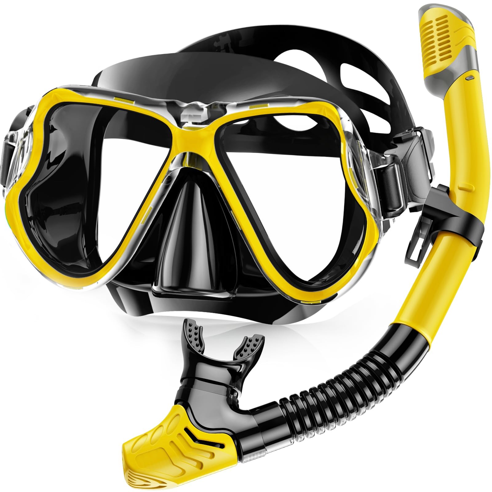 Dry Snorkel Set Anti Fog Scuba Snorkelling Packages Panoramic Wide