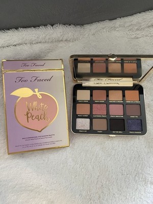 Too Faced White Peach Eyeshadow Palette Shimmer Matte Peach Brown Pink Taupe