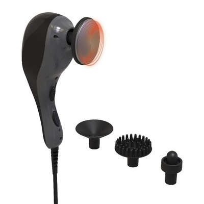 Neck and Back Massager, Handheld Massage Gun with Multiple Speeds, Attachments