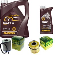 Inspektionspaket 6L Mannol Elite 5W-40 FüR Renault Espace IV 2.2 Dci Laguna II