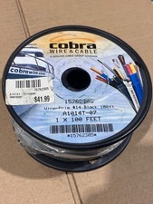 14 AWG 100-FT BLACK Cobra Marine Wire 100' Tinned Copper Like ​Ancor 104010 NEW