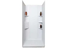 Icon 15228 Customizable Rectangular Shower Modular Surround Kit