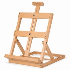 Heavy Duty H Frame Tabletop Easel for Painting Beechwood Adjustable Canvas Stand