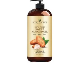 Sweet Almond Oil 16oz Pure Carrier Oil Skin Hair Body Massage
