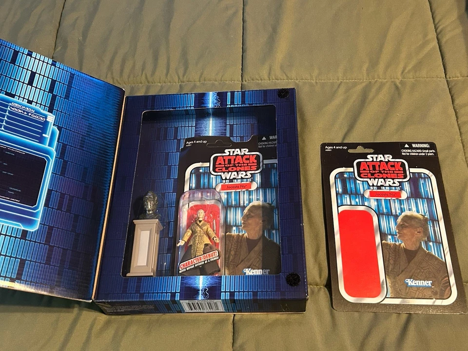 Colección Star Wars Vintage Jocasta Nu - Brian's Toys 3.75 Hasbro con tarjeta extra Foto 2 de 4