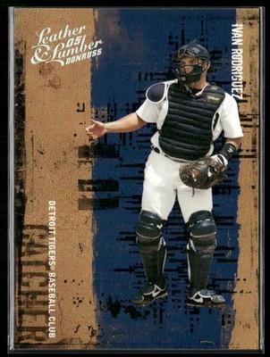 2005 Donruss Leather & Lumber #50 Ivan Rodriguez /100