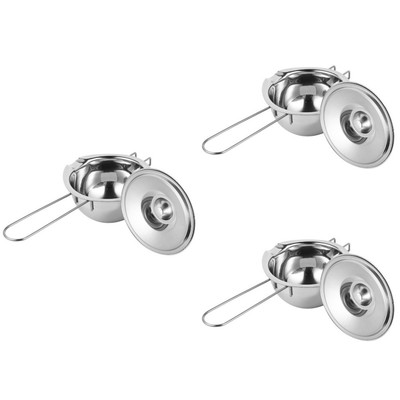  3 stücke Edelstahl-Schokoladenschmelztopf dauerhafter Backtopf Butterschale mit