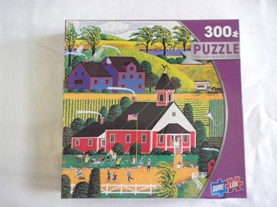 300 PIECE JIGSAW PUZZLE SURE LOX BRAND  KITE FLYING AT RECESS