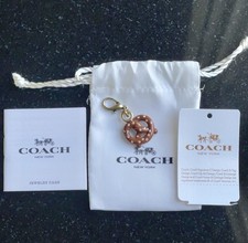 NWOT Coach Mini Do It Yourself Pretzel Key Chain/Charm includes pouch.