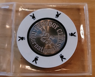 Playboy Clubs International $25 Silver Jubilee Casino Chip